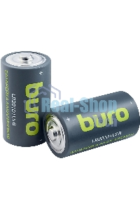 Батарея Buro Alkaline LR20 D 18000mAh (2шт) блистер, 1.5 В