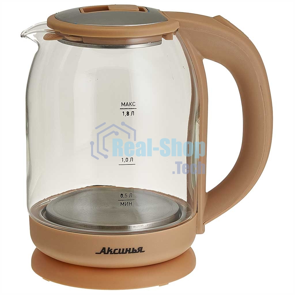 Чайник электрический АКСИНЬЯ КС-1018 бежевый