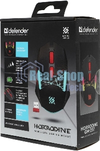 Мышь беспроводная Defender Horrodine GM-237 черный, 3200 dpi, радиоканал, USB, кнопки - 6