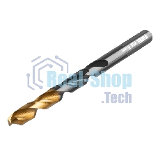 Набор сверл по металлу Denzel 2-3-4-5-6-8 мм, HSS-Tin, Golden Tip, 6 шт