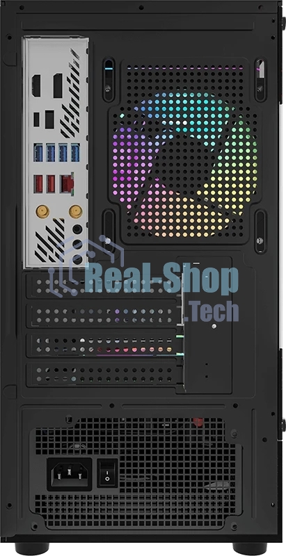 Компьютерный корпус MiniTower AeroCool/Formula Crystal Z1CM PLUS AR black (mATX, без БП, USB Type-A+USB Type-C) (Crystal Z1CM Plus Black AR)