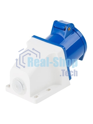 Розетка Rexant 123 стационарная 2Р+РЕ 32А 220В IP44