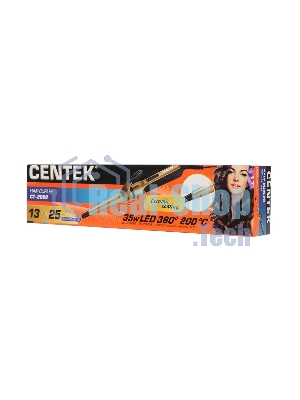 Щипцы для завивки волос Centek CT-2089 черный/золотистый, 13-25 мм, 200 °C, 1 режим