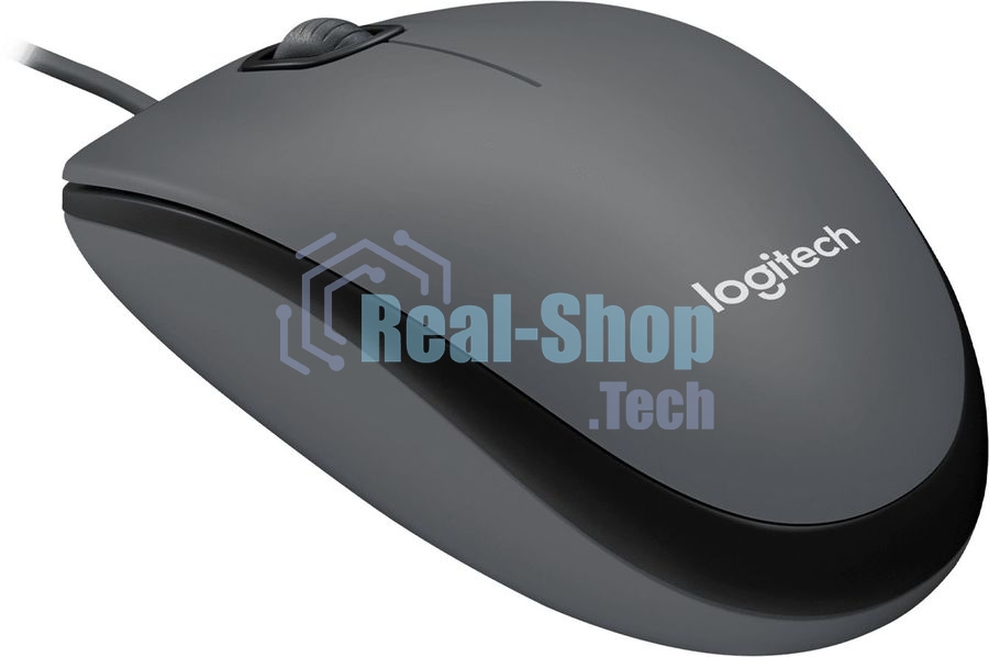 Мышь проводная Logitech M90 черный/серый, 1000 dpi, USB, кнопки - 3