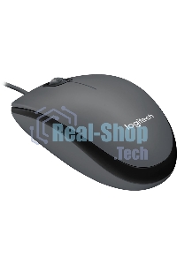 Мышь проводная Logitech M90 черный/серый, 1000 dpi, USB, кнопки - 3