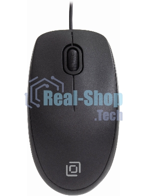 Мышь проводная Oklick 195M черный, 800 dpi, USB, кнопки - 3
