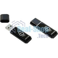Флешка USB Smartbuy R/W USB 4Gb Glossy series черный SB4GbGS-K