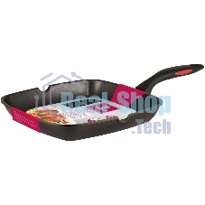 Сковорода-гриль Rondell Perfect RDA-1562, 28 см, без крышки, черный