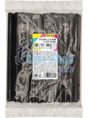 Клеевые стержни Silwerhof 11-200-26-BLA дл.200мм D11мм черный упак:26шт