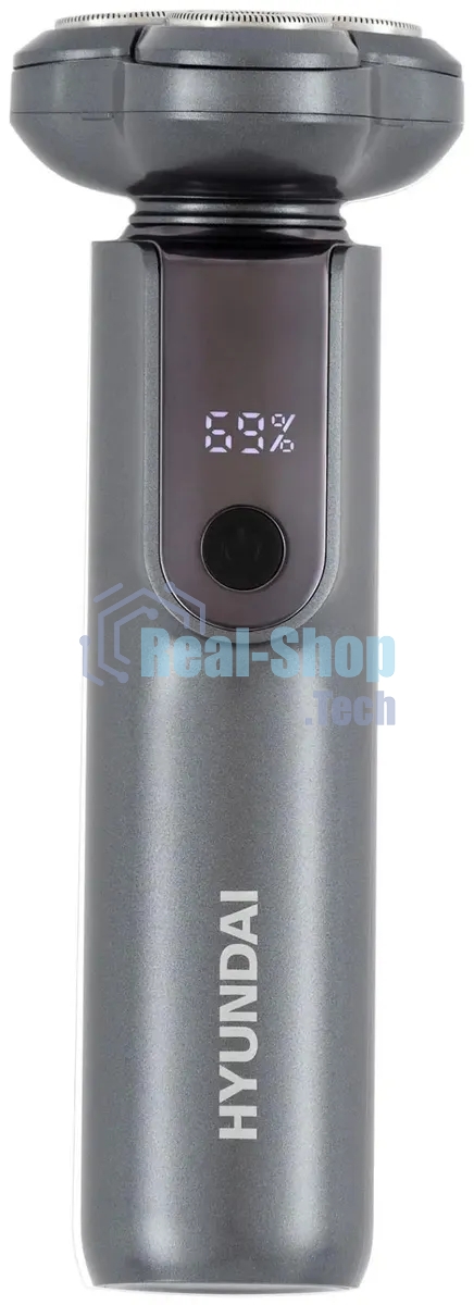 Электробритва роторная Hyundai H-SH8080 реж.эл.:3 питан.:аккум. серебристый