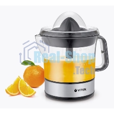 Соковыжималка цитрусовая Vitek VT-3669 25Вт рез.сок.:700мл. стальной/черный Соковыжималка цитрусовая Vitek VT-3669 25Вт рез.сок.:700мл. стальной/черный