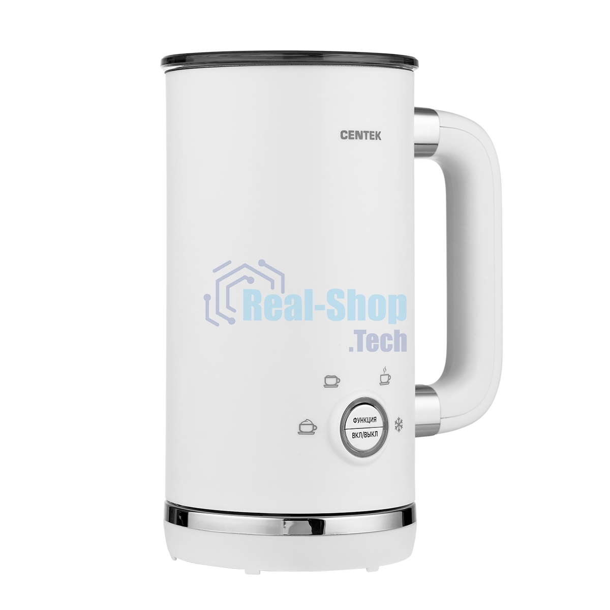 Электрический вспениватель молока Centek CT-1180 530Вт,300мл, высокая/низкая пенка, подогрев, хол.взбивание