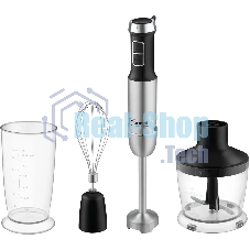 Блендер погружной Rondell RDE-1306 1200Вт черный/серебристый