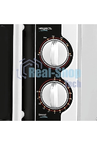 Микроволновая печь BBK 20MWS-712M/WB белый, 20 л, 700 Вт, переключатели - поворотный механизм