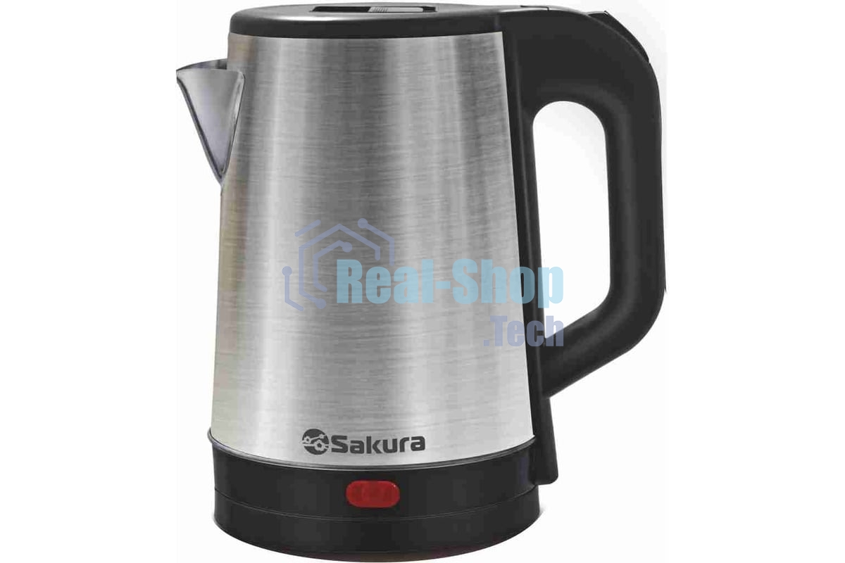 Чайник электрический Sakura SA-2167BK 1.8 л, нерж+черн д