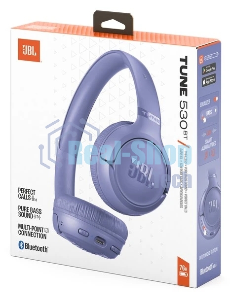 Беспроводные наушники JBL Tune 530BT фиолетовый, накладные, Bluetooth, складная конструкция