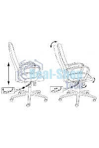Кресло руководителя Бюрократ CH-808AXSN/Or-16 черный Or-16 искусственная кожа