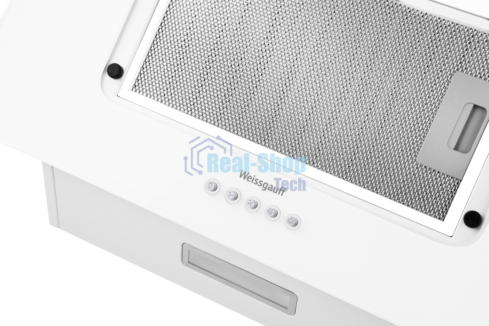 Вытяжка наклонная Weissgauff Zaurak 60 PB белый, 60 см, 900 куб. м/ч, 65 дБ