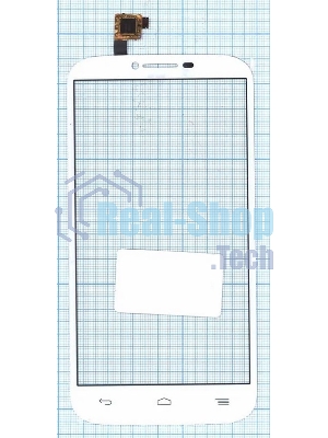 Сенсорное стекло (тачскрин) для Alcatel One Touch Pop C9 7047D, белое