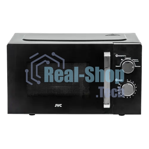 Микроволновая печь JVC JK-MW135M черный, 20 л, 700 Вт, переключатели - поворотный механизм