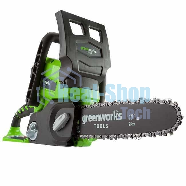 Цепная пила аккумуляторная GreenWorks G24CS25K2, 24V, 25 см, c АКБ 2Ач и ЗУ (2007707UA)
