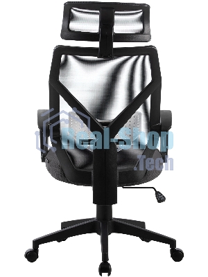 Кресло Cactus CS-MC414-GY черный, сетка, подголовник