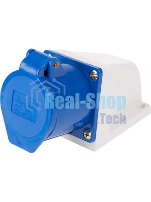 Розетка Rexant 123 стационарная 2Р+РЕ 32А 220В IP44