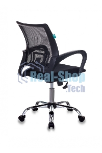 Кресло компьютерное Бюрократ CH-695N/SL/BLACK спинка сетка черный TW-01, сиденье черный TW-11, крестовина хром