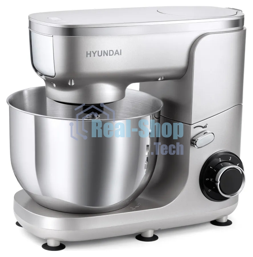 Кухонная машина Hyundai HYM-S7651 планетар.вращ. 1400Вт серебристый