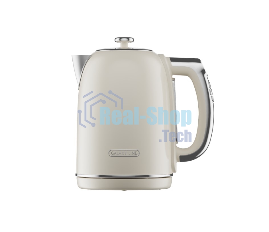 Чайник электрический Galaxy Line GL 0359 1.7л. 2200Вт белый корпус: нерж.сталь/пластик