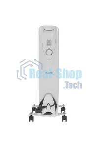 Обогреватель масляный Blackton Bt OH1111 (9 секций), белый, 2000 Вт, 20 м2, механический термостат