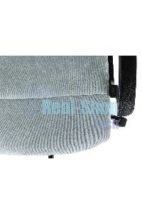 Кресло офисное Бюрократ Triest Fabric серо-голубой Light-28 крестов. металл черный