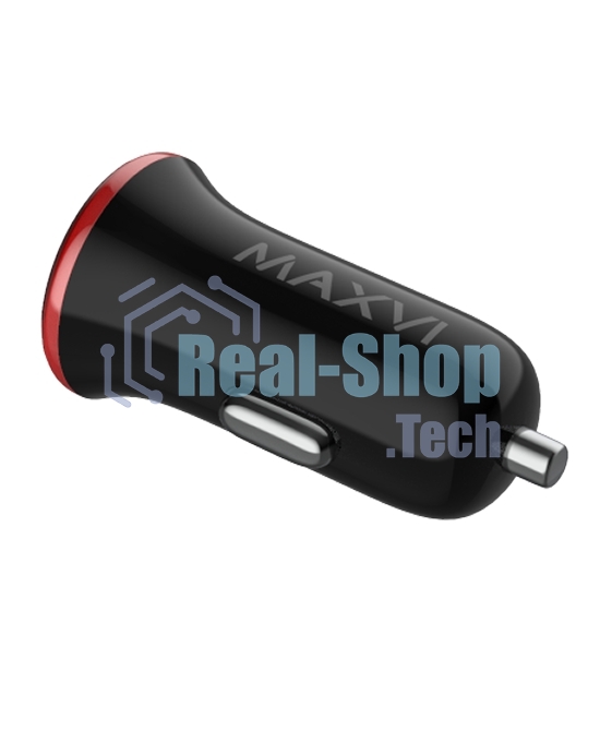 Автомобильное зарядное устройство Maxvi CCM-101BR USB 1А черно-красный