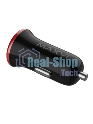 Автомобильное зарядное устройство Maxvi CCM-101BR USB 1А черно-красный