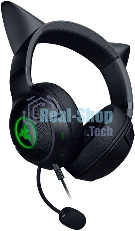 Гарнитура Razer Kraken Kitty V2 чёрный, проводная, USB, подсветка