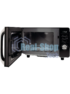 Микроволновая печь Gorenje MO20S4BC черный, 20 л, 700 Вт, переключатели - кнопки, поворотный механизм