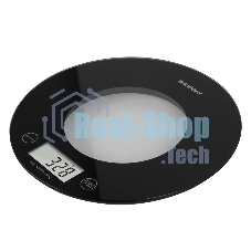 Весы кухонные электронные Endever Chief-601, черный, вес от 5 г до 5 кг, LCD-дисплей,закаленное стекло, 20 шт./уп.