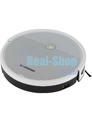 Робот-пылесос Starwind SRV4570 серебристый/белый, 15 Вт, 2000 мА·ч Li-Ion, уборка влажная/сухая, пылесборник контейнер 0.3 л