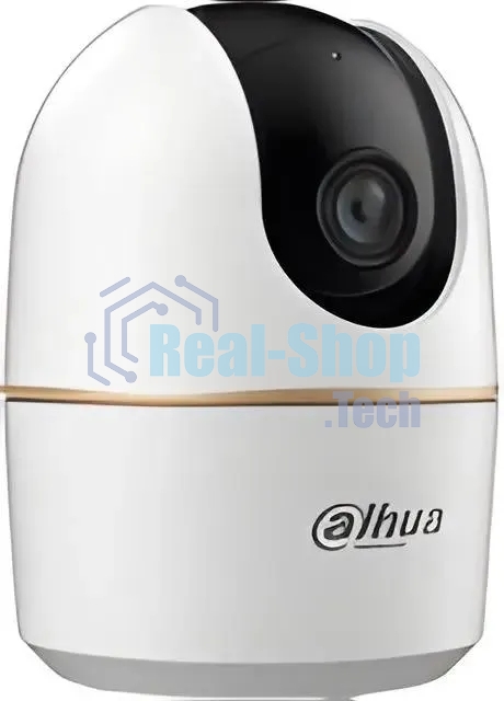 Мини-PT IP-видеокамера Dahua DH-IPC-H4AP-0360B с Wi-Fi 2.4ГГц 4Мп, 1/3” CMOS, объектив 3.6мм, видеоаналитика, ИК до 10м