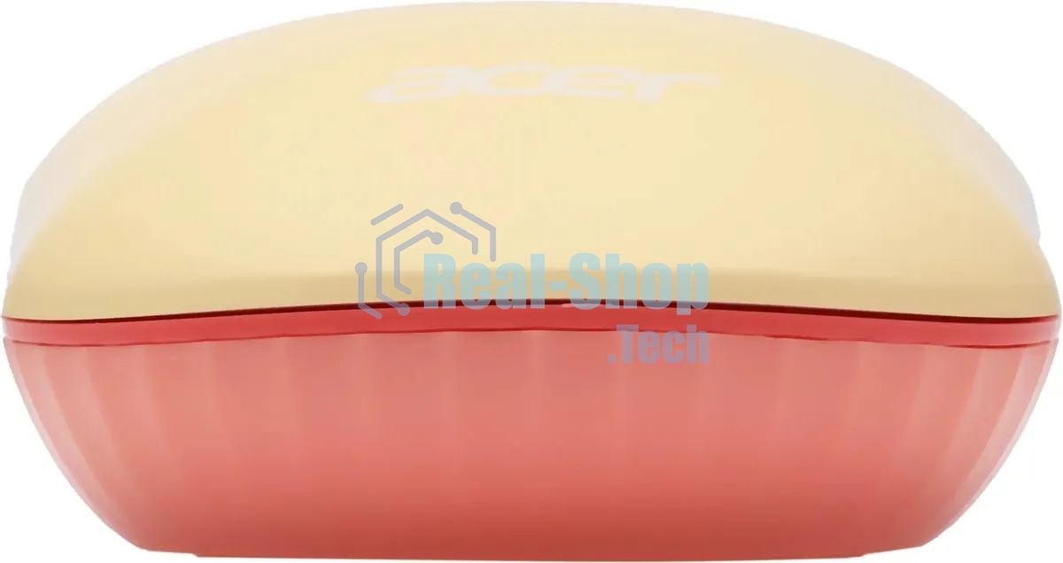 Мышь беспроводная Acer OMR205 бежевый/розовый, 1200 dpi, радиоканал, USB, кнопки - 3