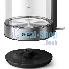 Чайник электрический Philips HD9339/80 1.7 л, 2200 Вт, прозрачный (корпус: стекло)