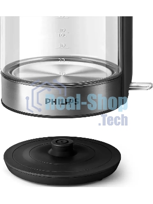 Чайник электрический Philips HD9339/80 1.7 л, 2200 Вт, прозрачный (корпус: стекло)