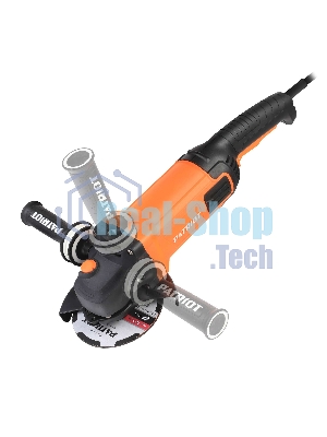 Угловая шлифовальная машина (УШМ) PATRIOT AG 150, тонкий корпус, пылезащищенная.Вт, Диск 150 мм