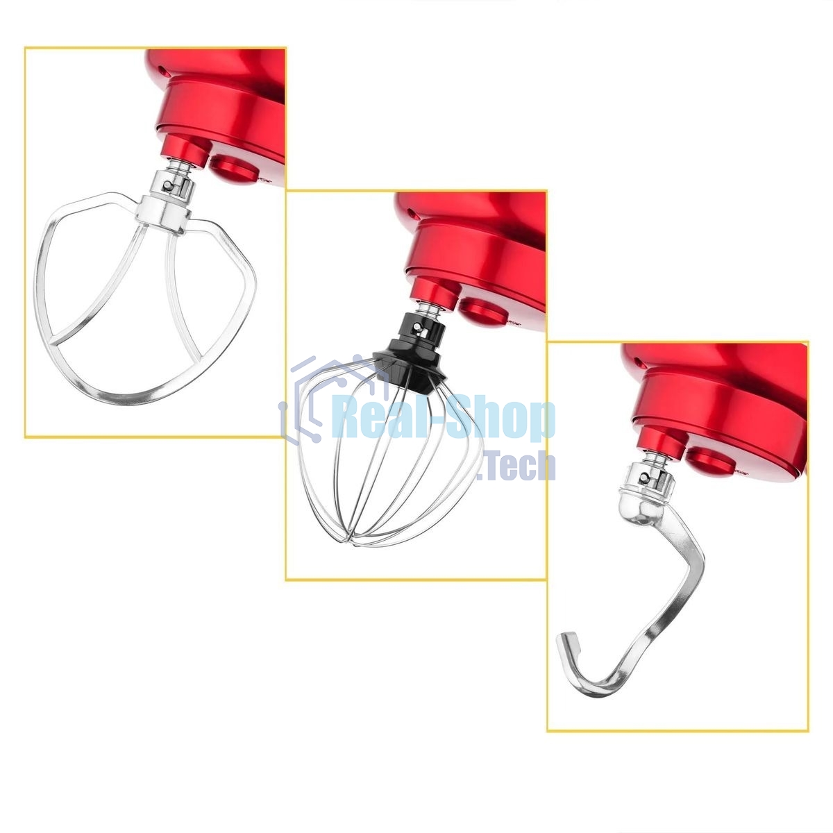 Миксер планетарный Hyundai HYM-S6451 1300 Вт, красный