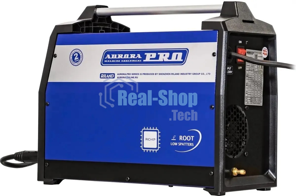 Сварочный полуавтомат Aurora SPEEDWAY 165 SYNERGIC инвертор TIG/МIG/МAG/MMA/FCAW, 6.2 кВт