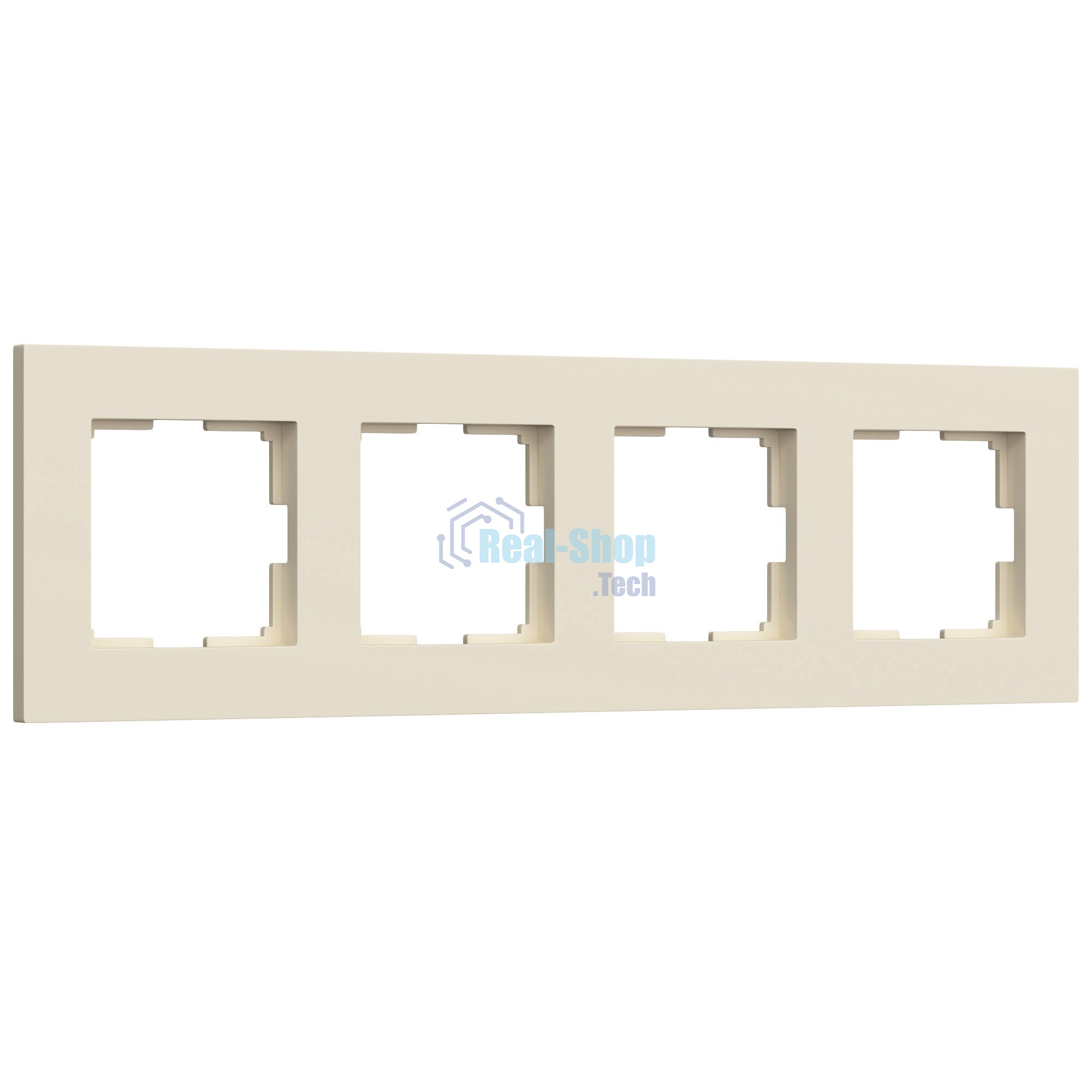 Рамка на 4 поста WERKEL Slab (айвори софт) W0042962