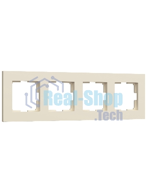 Рамка на 4 поста WERKEL Slab (айвори софт) W0042962