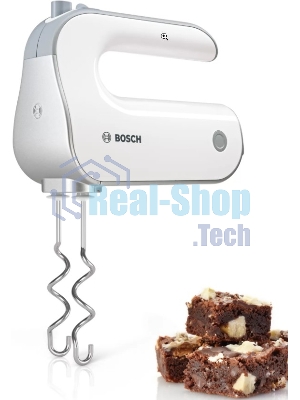 Миксер Bosch MFQ4070 белый, ручной, 500 Вт, 5 скоростей