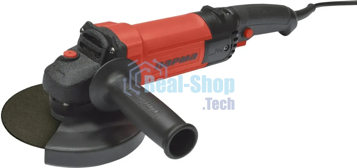 Угловая шлифовальная машина Парма УШМ-01-150/1300РК 1300 Вт; 150 мм; рег/контр.обор.,задн.рукоятка Эрго+ 6 шт/кор