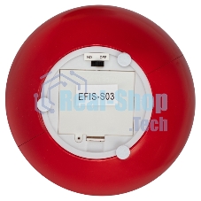 Новогодняя декоративная композиция ЭРА EFIS-S03 Шар красный, мультиколор, 3*АА, 15*15*17 см